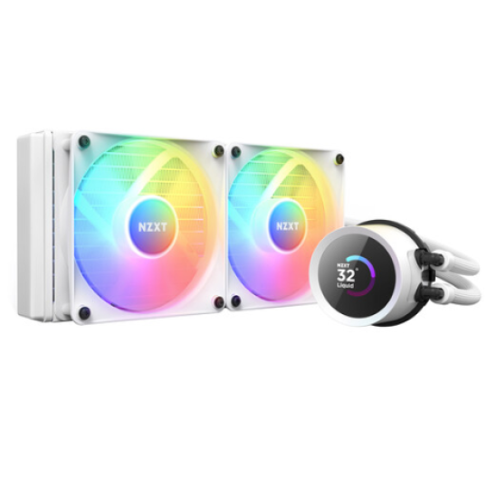 NZXT Kraken 240 RGB 240mm AIO Liquid CPU Cooler White with LCD Display