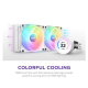 NZXT Kraken Elite 240 RGB 240mm AIO Liquid CPU Cooler White with LCD Display