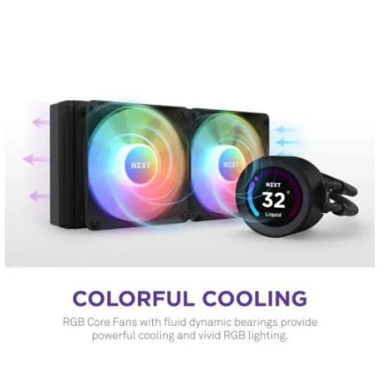 NZXT Kraken Elite 240 RGB 240mm AIO Liquid CPU Cooler with LCD Display