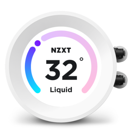 NZXT Kraken Elite 360 RGB 360mm AIO Liquid CPU Cooler White with LCD Display