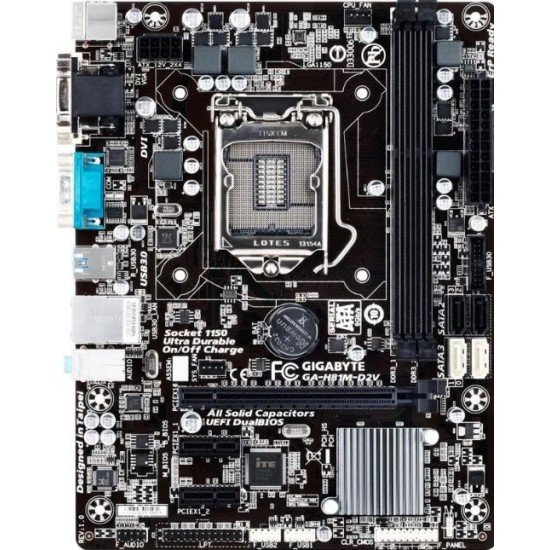 Gigabyte GA-H81M-D2V Micro ATX  Used Motherboard