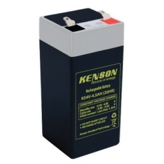 KENSON KS4 4V 4.5AH Rechargeable Sealed Lead Acid Battery